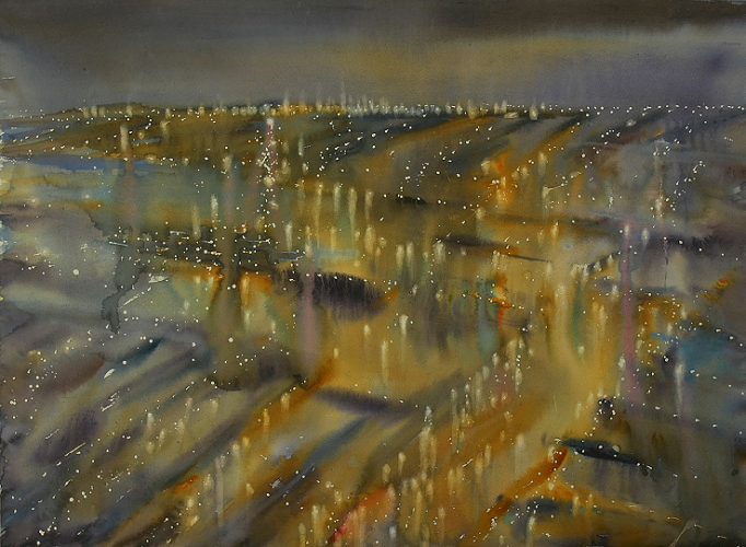 Над городом, в облаках